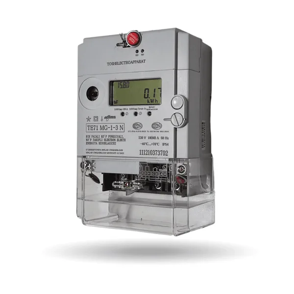 Однофазный счётчик электроэнергии TE71 MG-1-3, 220 В, 5–60 А, GSM/GPRS и PLC